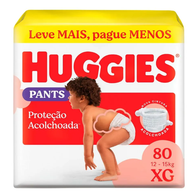 Fralda Huggies Pants Supreme Care XG 80 Unidades