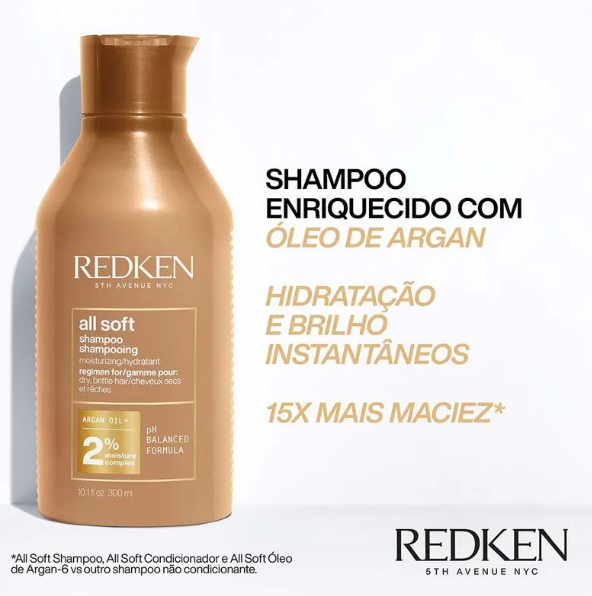Shampoo Redken All Soft 300ml - Imagem 4