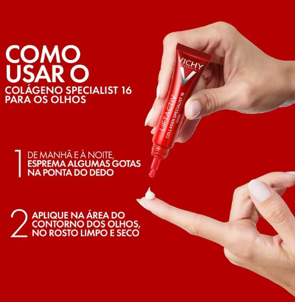 Creme para Contorno dos Olhos Vichy Liftactiv Colágeno Specialist 16 15ml - Imagem 2