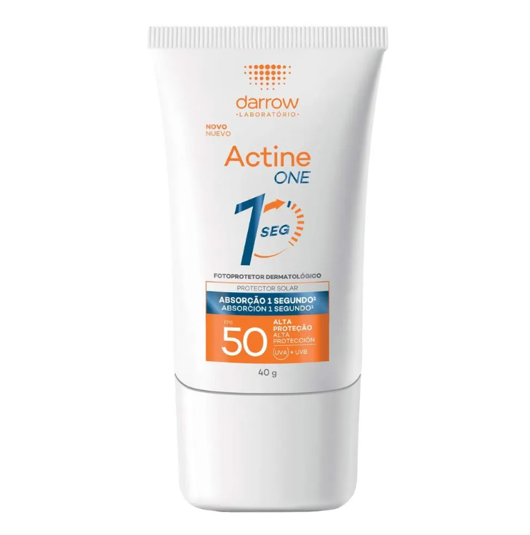 Protetor Solar Facial Darrow Actine One FPS 50 sem cor 40g
