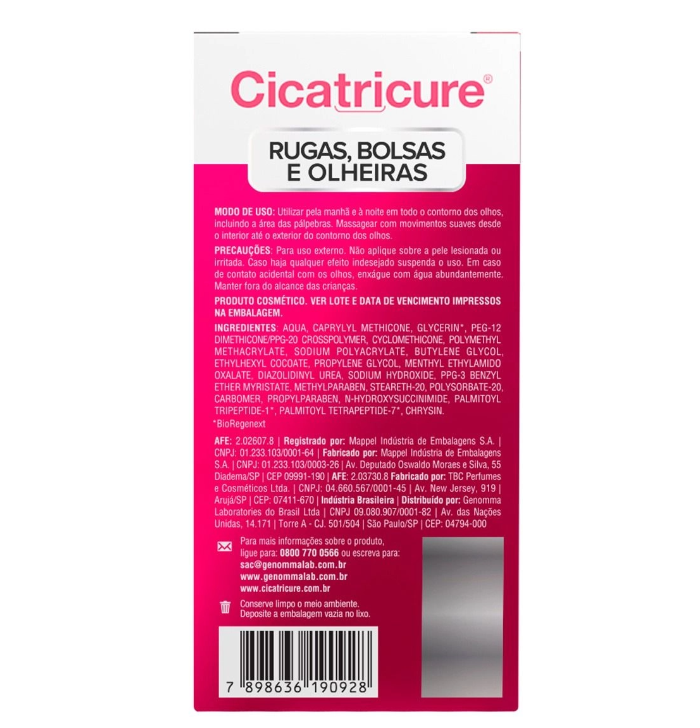 Creme Contorno De Olhos Cicatricure Rugas Bolsas E Olheiras 15g - Imagem 3