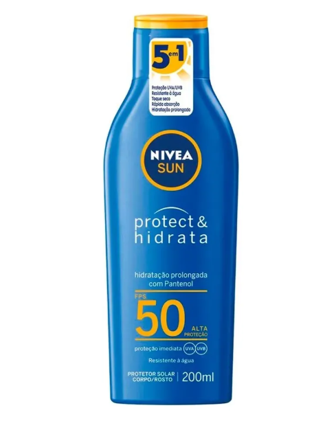 Protetor Solar FPS 50 Nivea Sun Protect & Hidrata 200ml