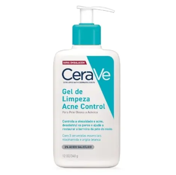 Cerave Gel De Limpeza Acne Control 340g