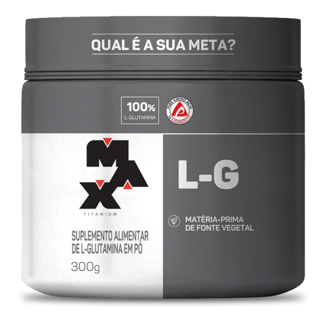 Glutamina em Pó L-G Max Titanium 300g