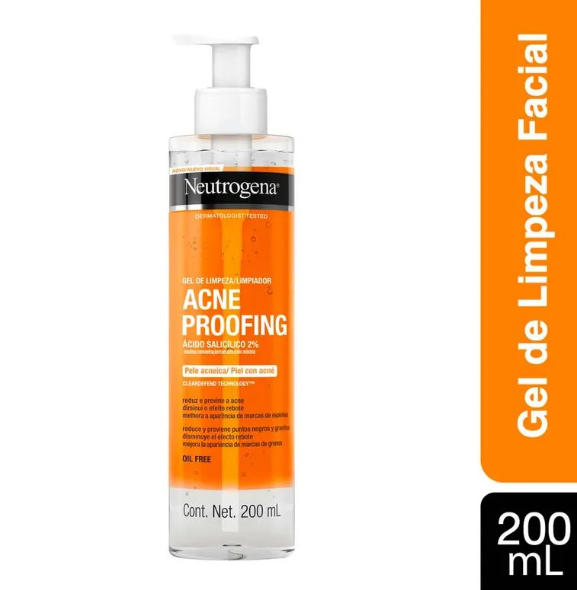 Gel de limpeza Neutrogena Acne Proofing 200ml - Imagem 2