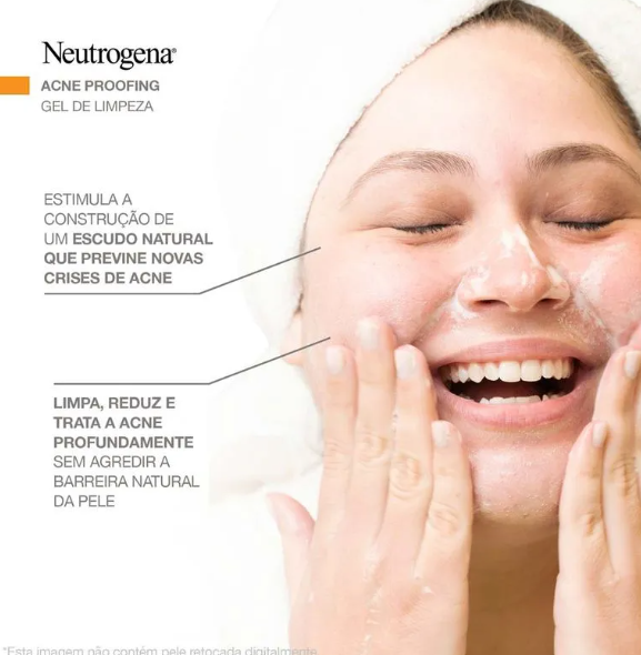 Gel de limpeza Neutrogena Acne Proofing 200ml - Imagem 4