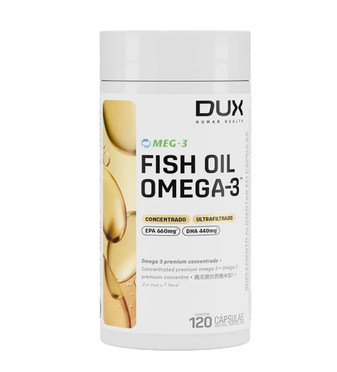 Fish Oil Ômega 3 Dux Nutrition 120 Cápsulas