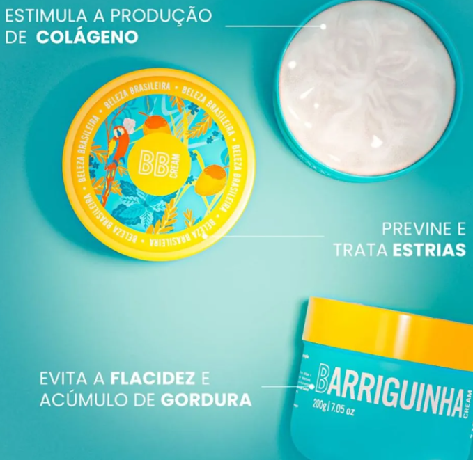 Creme Barriguinha Cream Beleza Brasileira 200g - Imagem 3