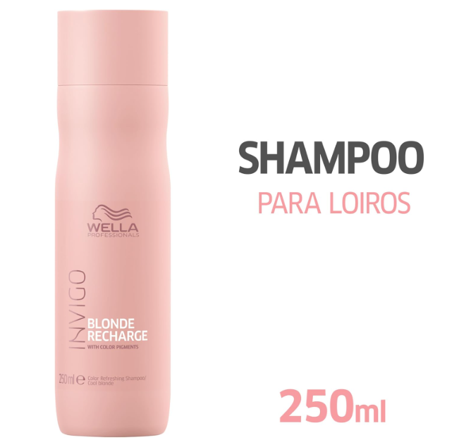 Shampoo Wella Invigo Blonde Recharge 250ml - Imagem 2