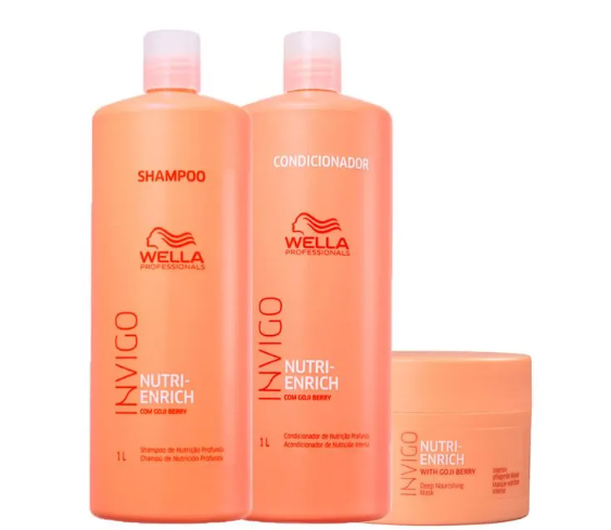 Kit Wella Professionals Invigo Nutri Enrich Salon Trio 3 Produtos