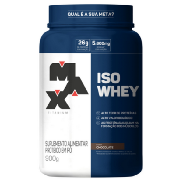 Whey Protein Iso Whey Max Titanium sabor Chocolate 900g