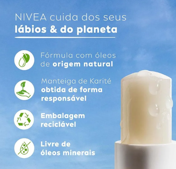 Hidratante Labial Nivea Original Care 48g - Imagem 3
