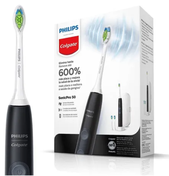 Escova de Dente Elétrica Philips Colgate SonicPro 50