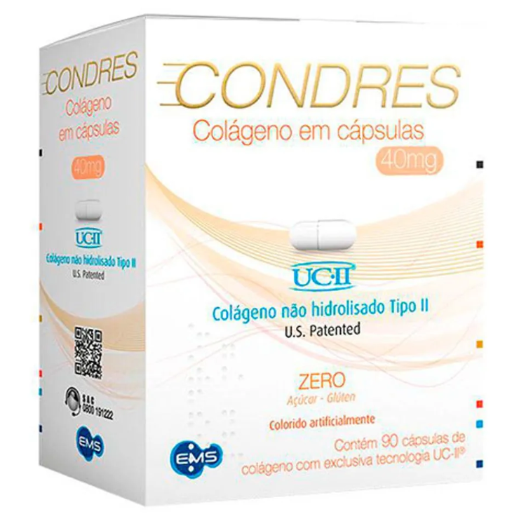 Condres Colágeno Não Hidrolisado Tipo II 40mg 90 cápsulas
