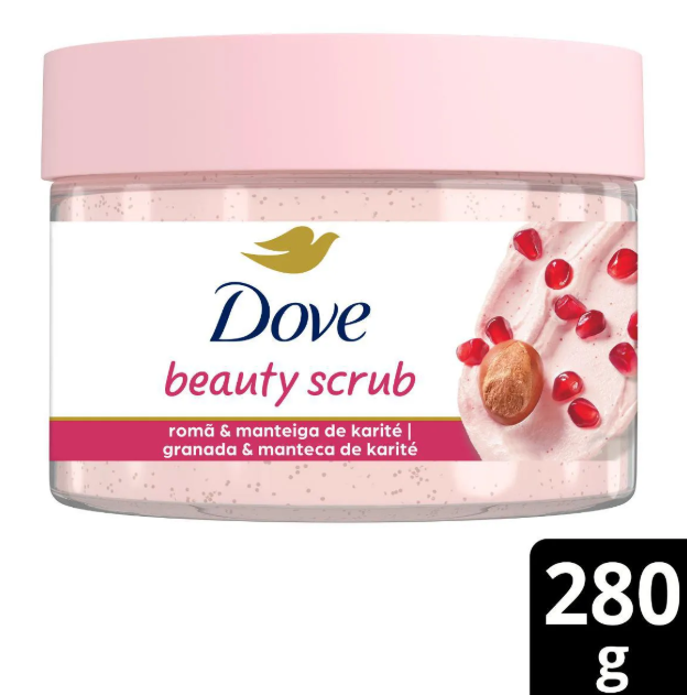 Sabonete Esfoliante Dove Beauty Scrub Romã e Manteiga de Karité 280g