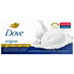 Kit Sabonete Dove Original em Barra 90g com 6 unidades