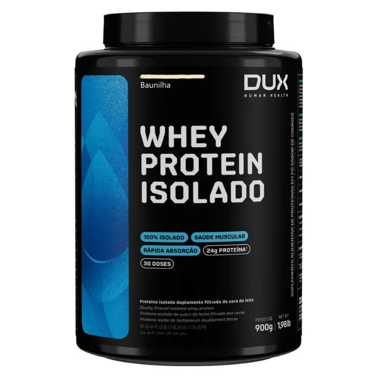 Whey Protein Isolado Dux Nutrition Sabor Baunilha 900g